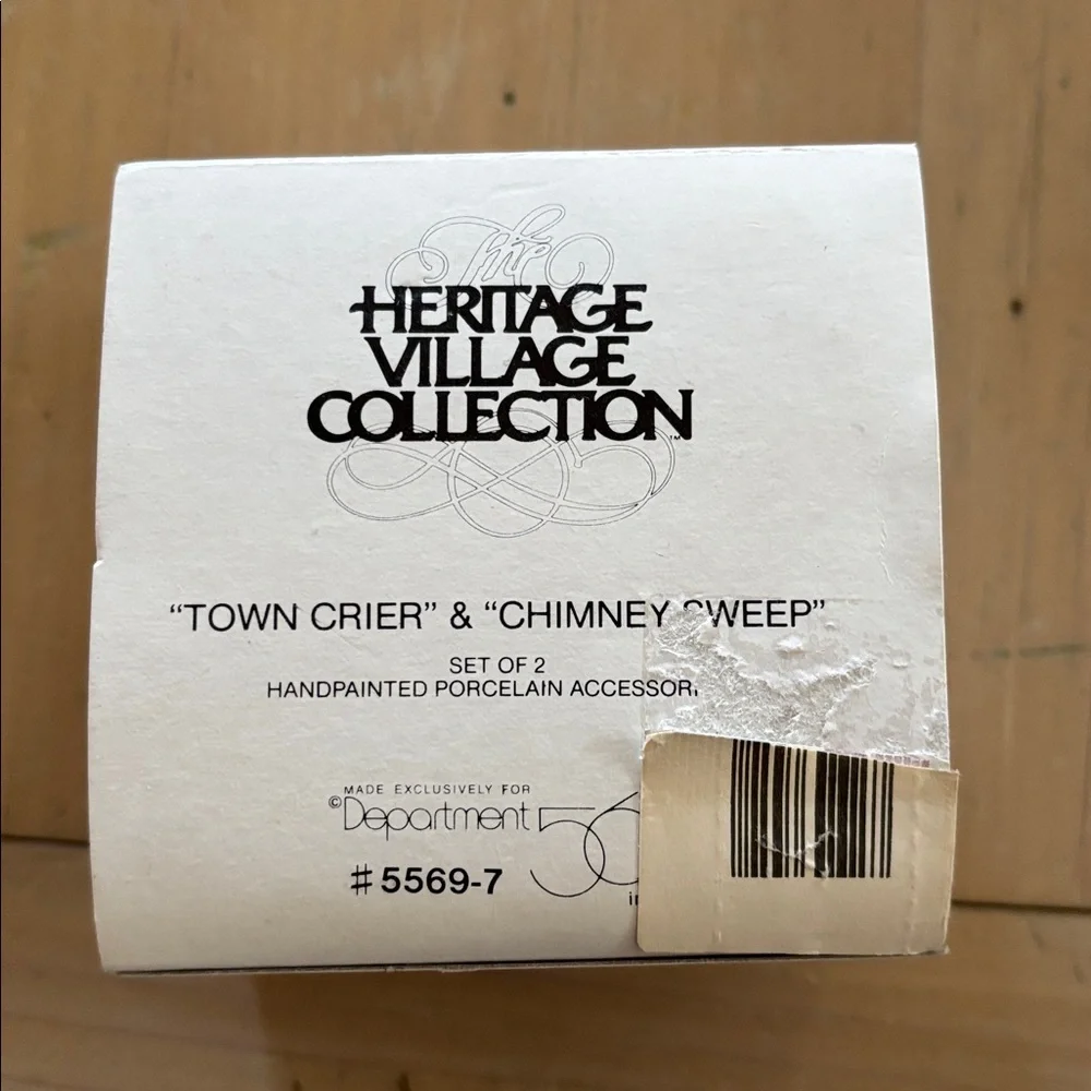 Department 56 Town Crier & Chimney Sweep